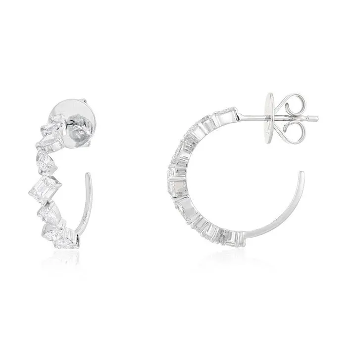 Radiant Mirage Hoops Earrings