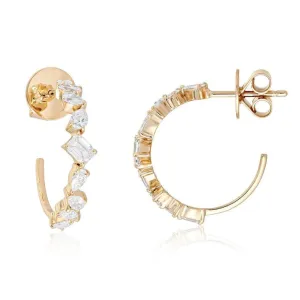 Radiant Mirage Hoops Earrings
