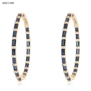 Radiant Nebula Hoops Earrings