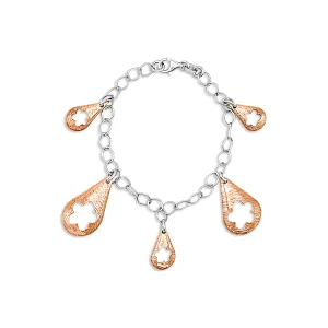 Radiant Teardrop Charm Bracelet