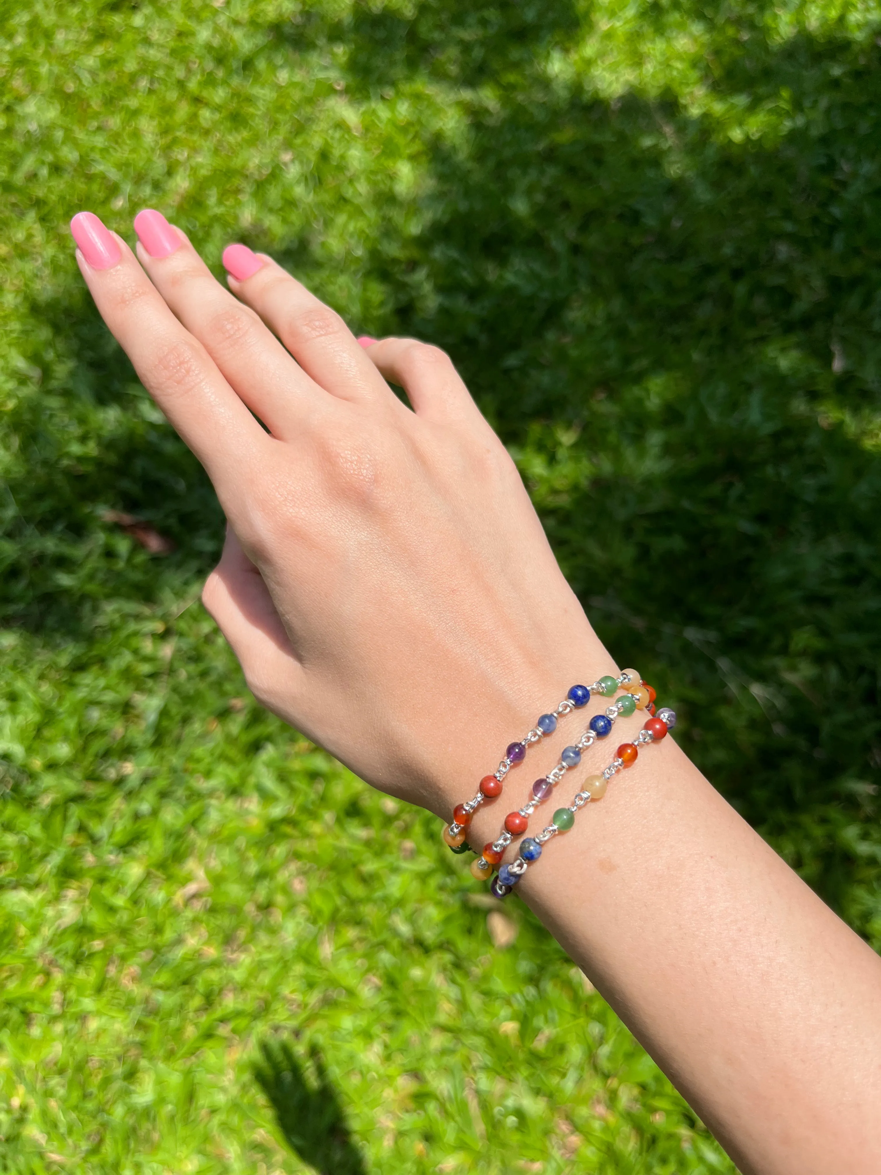 Seven chakra adjustable chain