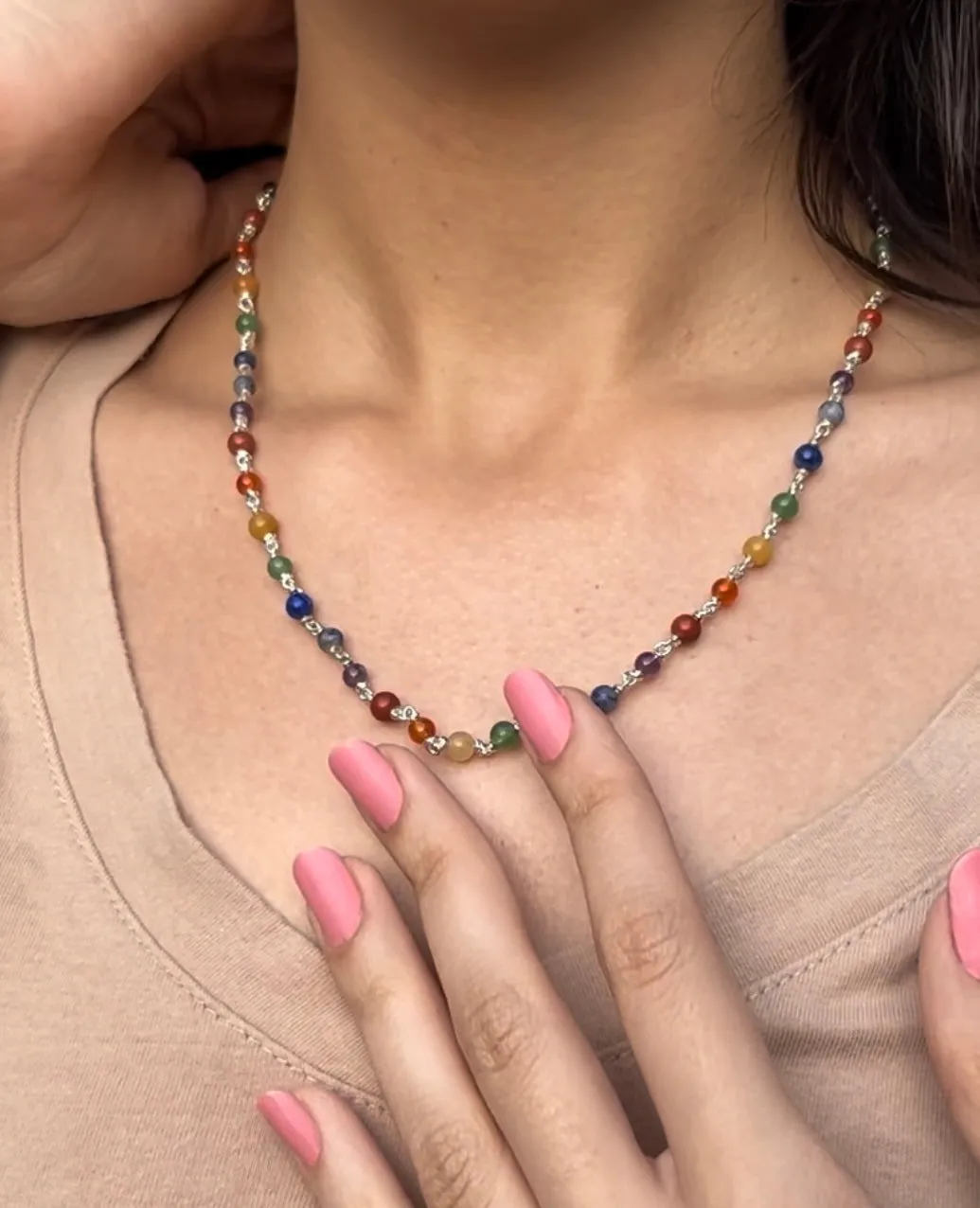 Seven chakra adjustable chain