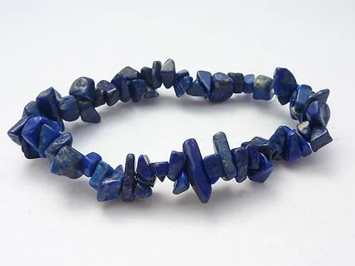 Single Strand Chip Bracelet - Lapis Lazuli