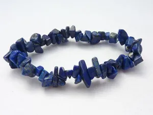 Single Strand Chip Bracelet - Lapis Lazuli