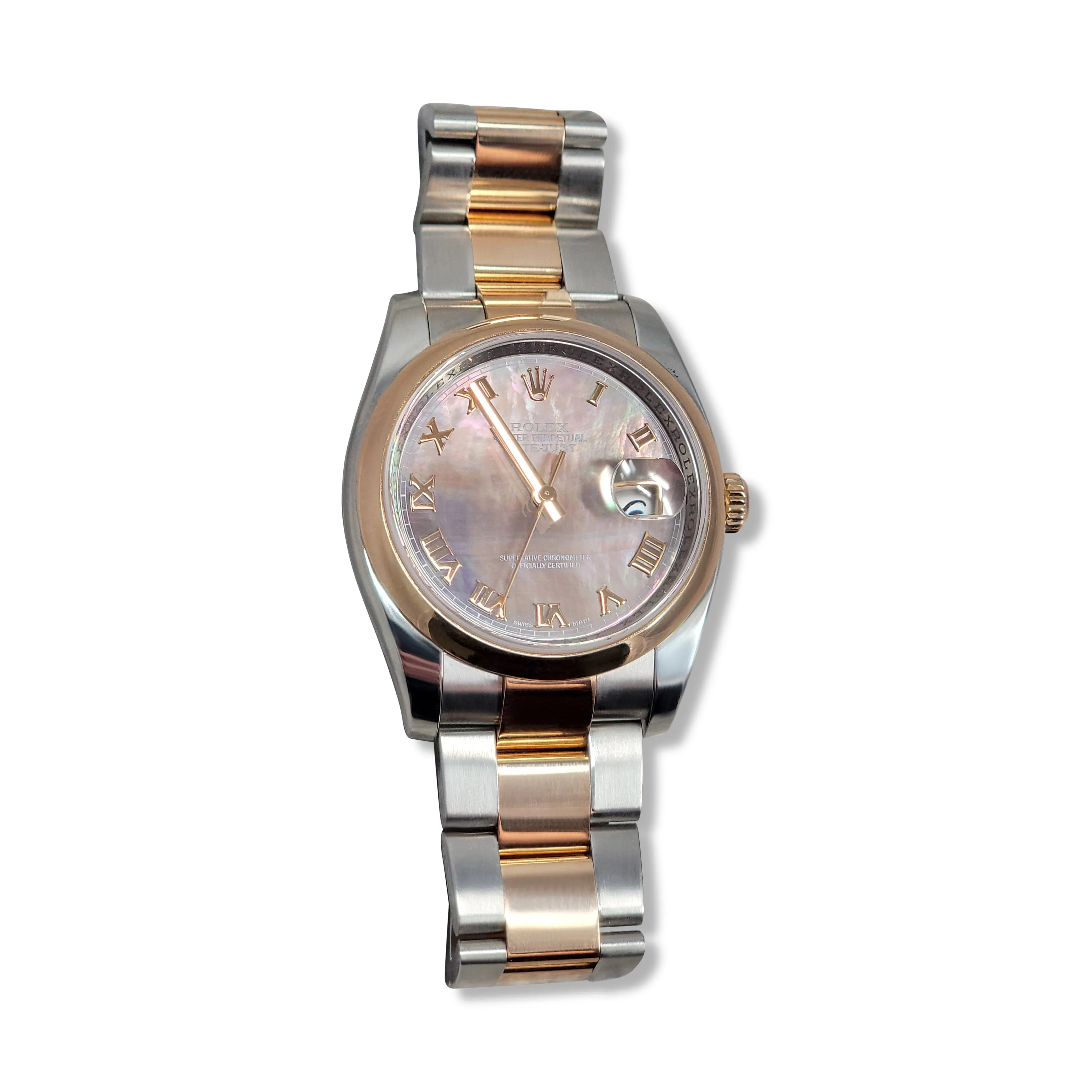 Sold! Rolex Datejust 36mm Tahitian MOP Dial in Two-tone Everose & Stainless Steel Watch