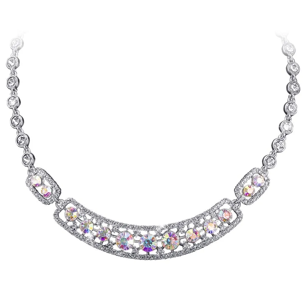 Spectra Rhodium Necklace