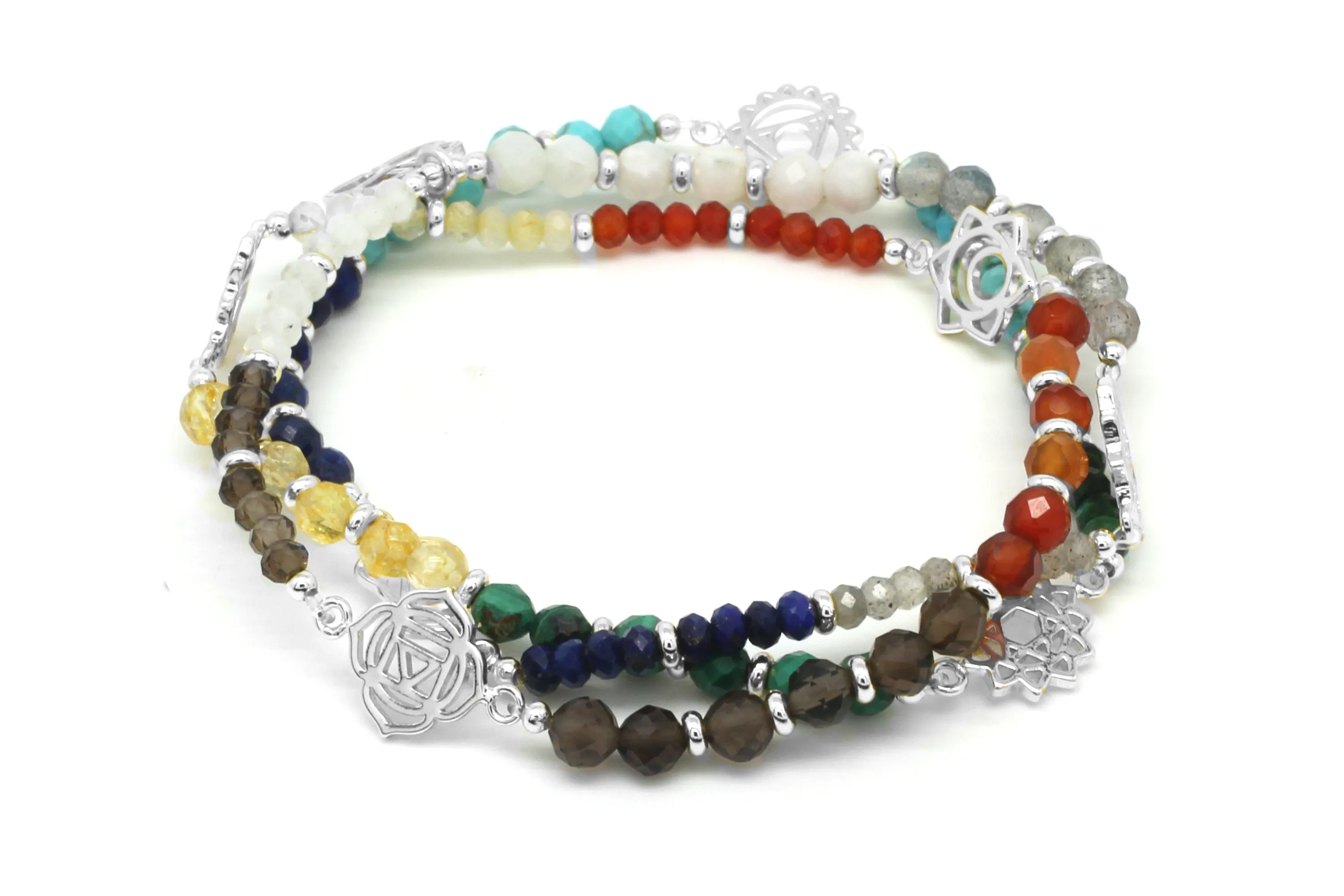 Sphere 2 Way Necklace/Bracelet Silver Multi