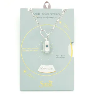 Stella Locket Necklace - Tranquility/Turquoise/Silver