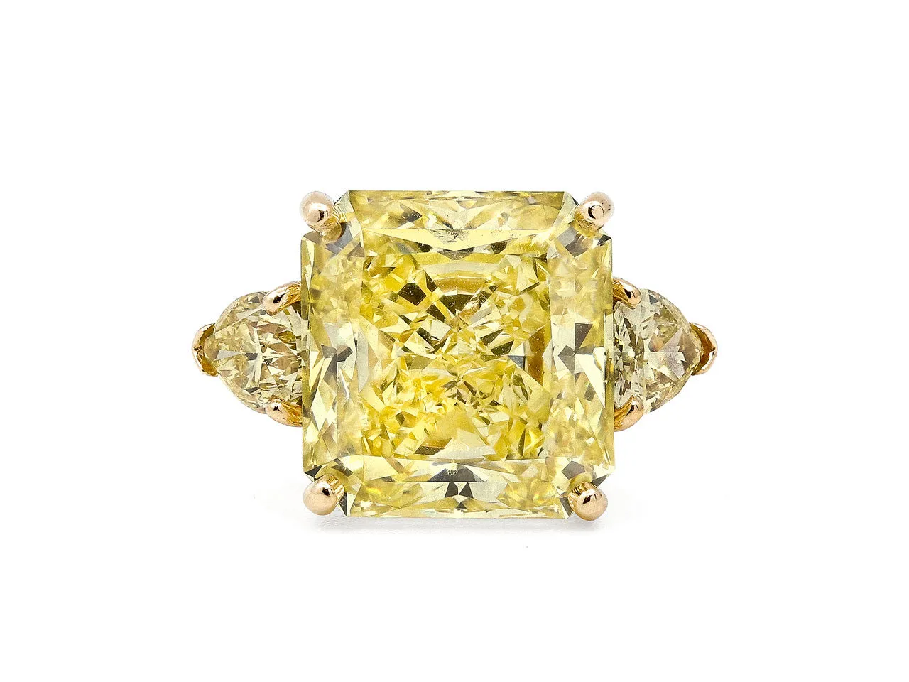 Tiffany & Co. Fancy Intense Yellow Diamond Ring, 13.13 carats, in 18K Gold