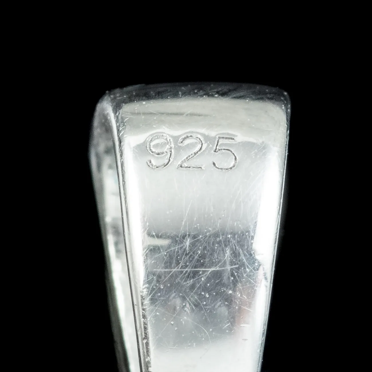 Vintage Blue Topaz White Zircon Pendant 47ct Topaz