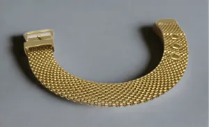 Vintage Crown Trifari Mesh Buckle Bracelet