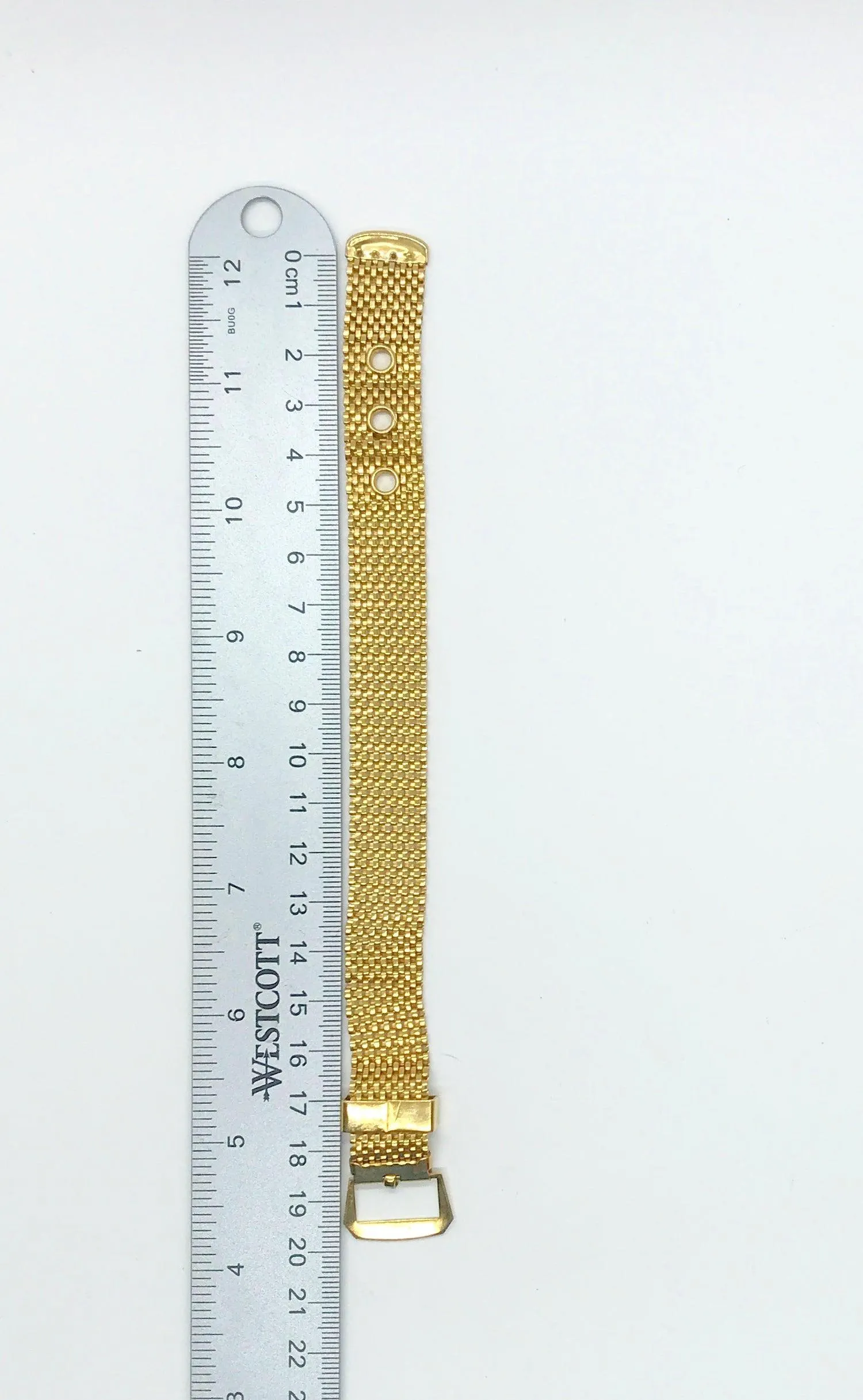 Vintage Crown Trifari Mesh Buckle Bracelet