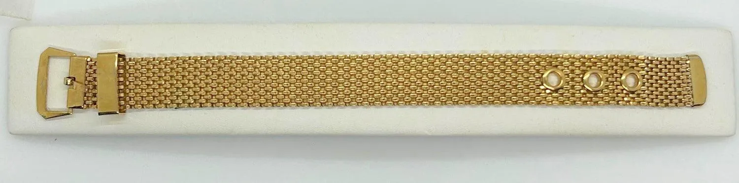 Vintage Crown Trifari Mesh Buckle Bracelet